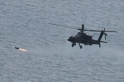 Apache attack helicopter. (Yonhap/IANS)