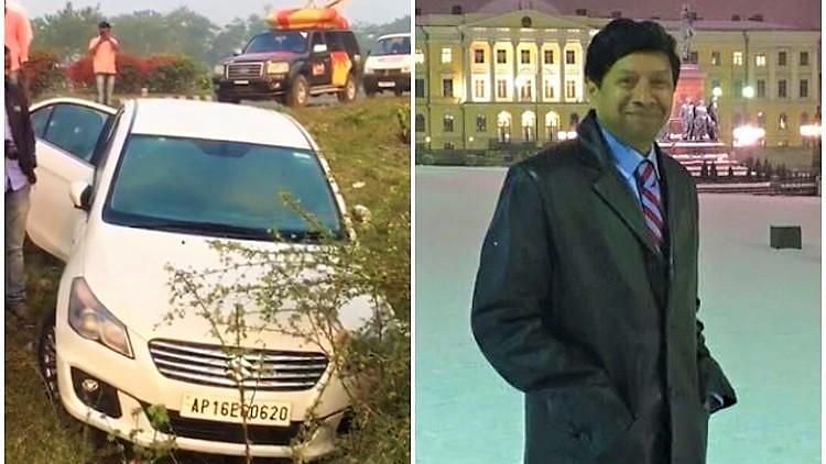 Businessman Jayaram Chigurupati was found dead in his car on the Hyderabad-Vijayawada highway.