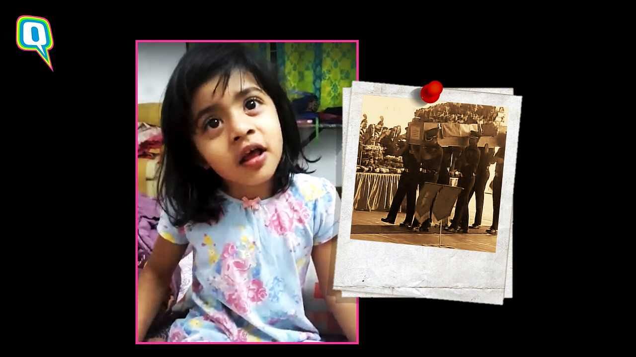 Six Year Old Daughter Of Major Akshay Girish remembers what Papa said