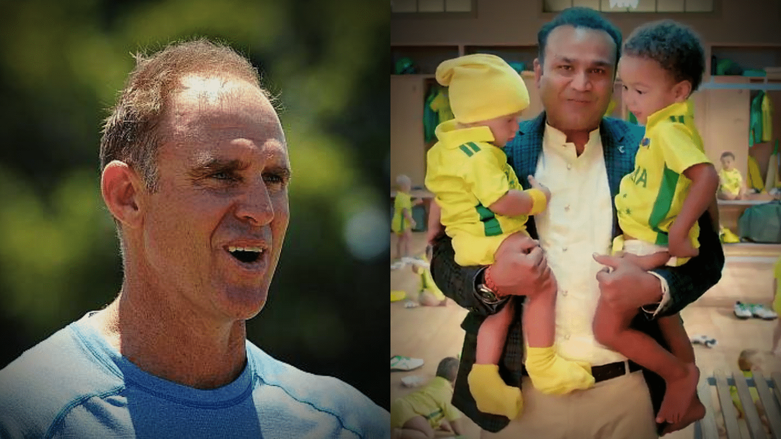 Matthew Hayden was quick to react to Virendra Sehwag’s babysitting commercial.