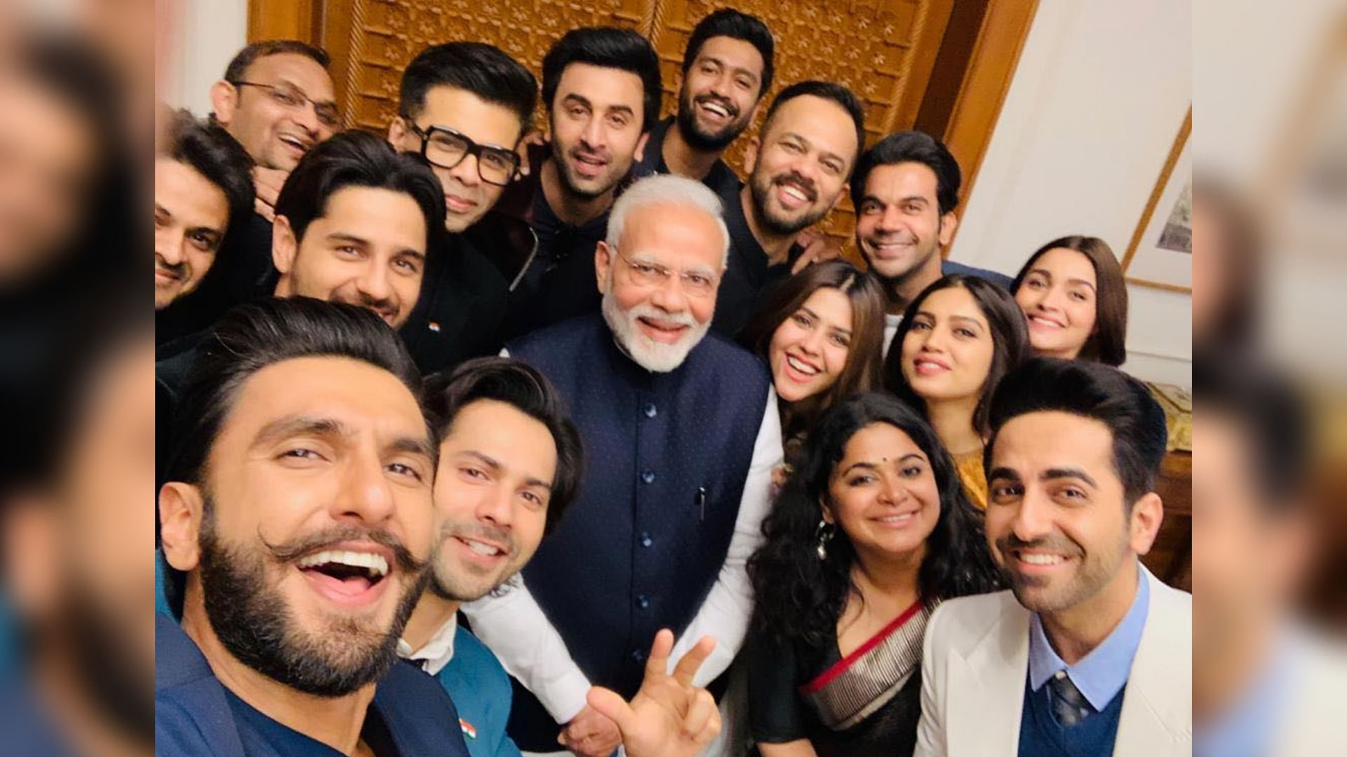 Ranbir Kapoor, Vicky Kaushal, Rohit Shetty and other Bollywood stars met PM Modi in January 2019.