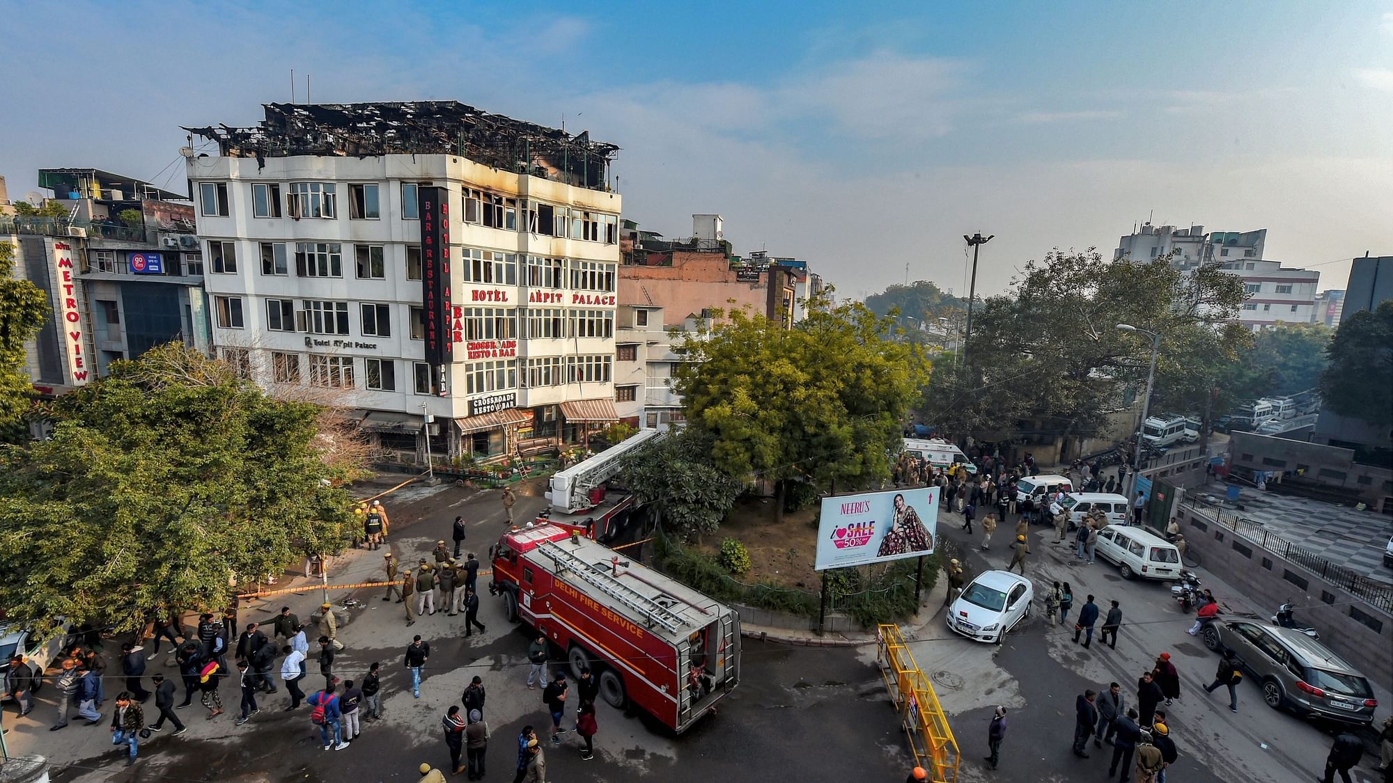 A fire broke out at a hotel in Delhi’s Karol Bagh area on Tuesday, 12 February, leaving at least 17 dead and five injured.