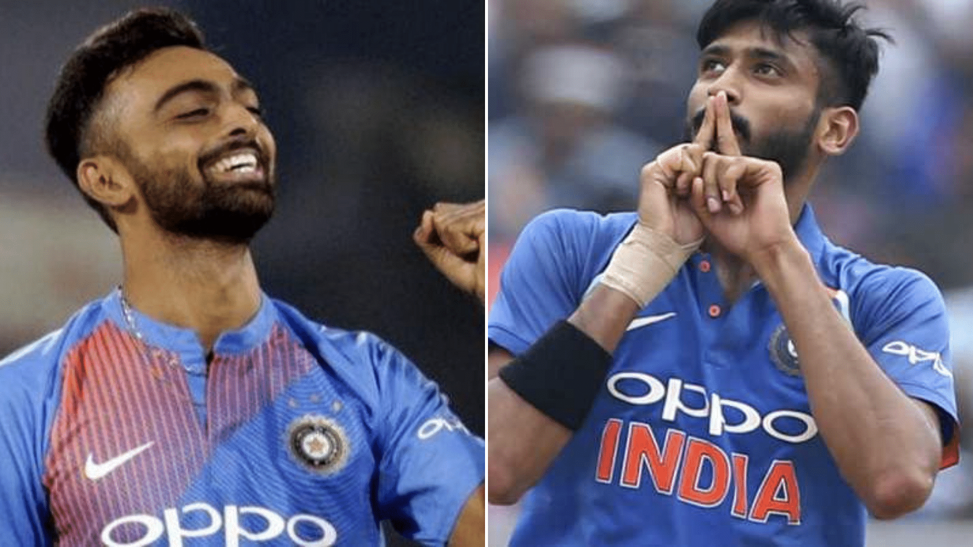 Jaydev Unadkat (left) and Khaleel Ahmed are in line to get the left-arm pacer’s slot in India’s squad for their upcoming ODIs against Australia.