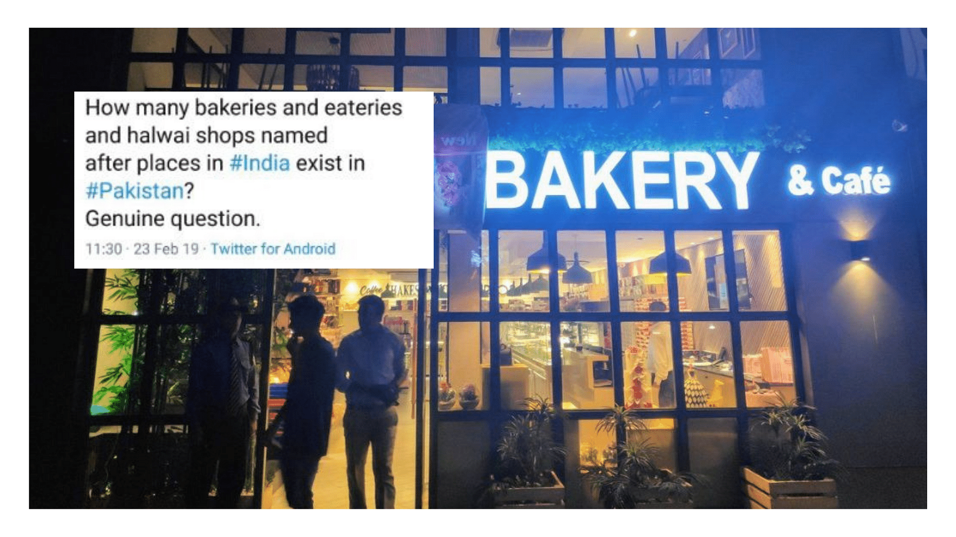 An outlet of Karachi Bakery in Bengaluru was on Friday, 22 February, forced to cover up the word ‘Karachi’ on its name board after a mob protested.&nbsp;
