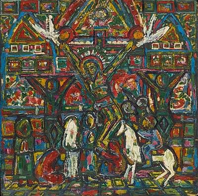 Golgotha in Goa, 1948, F. N. Souza. (Photo Source: Sotheby