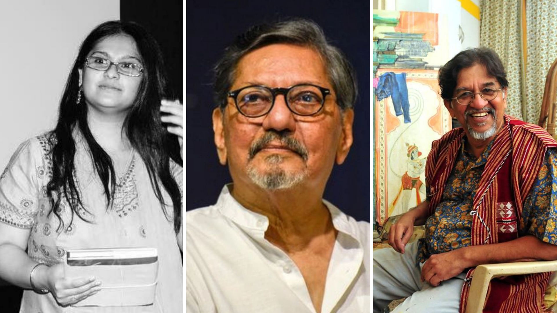 (Left to Right) Jesal Thacker, Amol Palekar and Suhas Bahulkar.