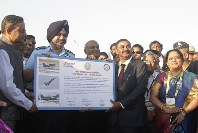 Bengaluru: The Centre for Military Airworthiness and Certification (Cemilac) Chief Executive P. Jayapal hands over the