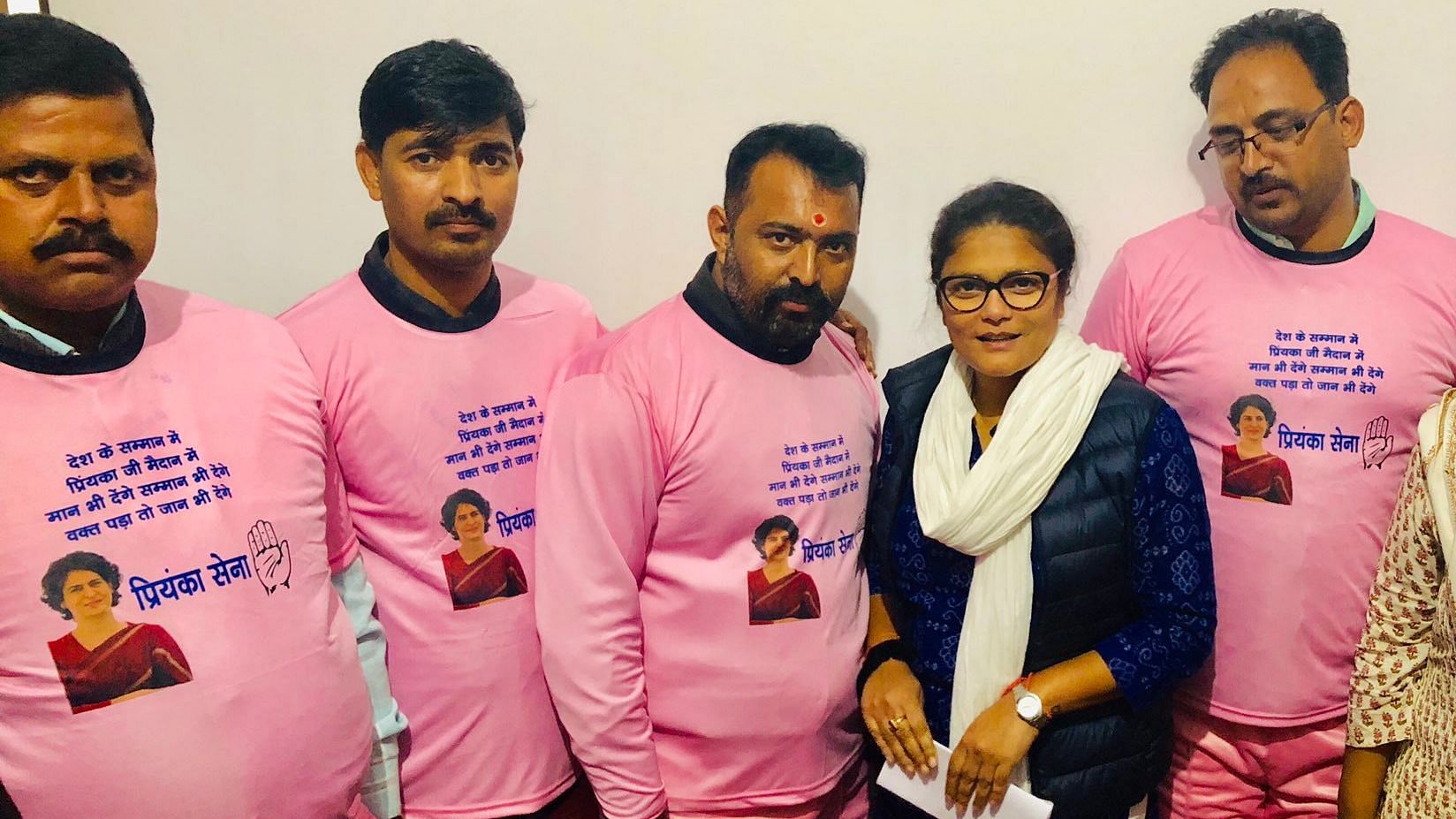 For Priyanka Gandhi they wear pink!