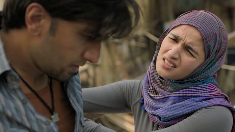 Ranveer Singh and Alia Bhatt in <i>Gully Boy.</i>