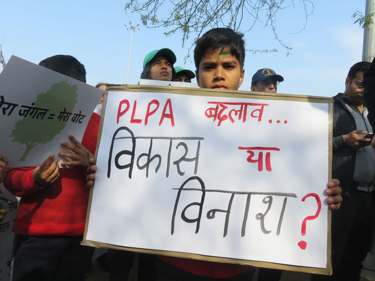 Citizens marched against the proposed amendments to the PLPA and the implications thereof.