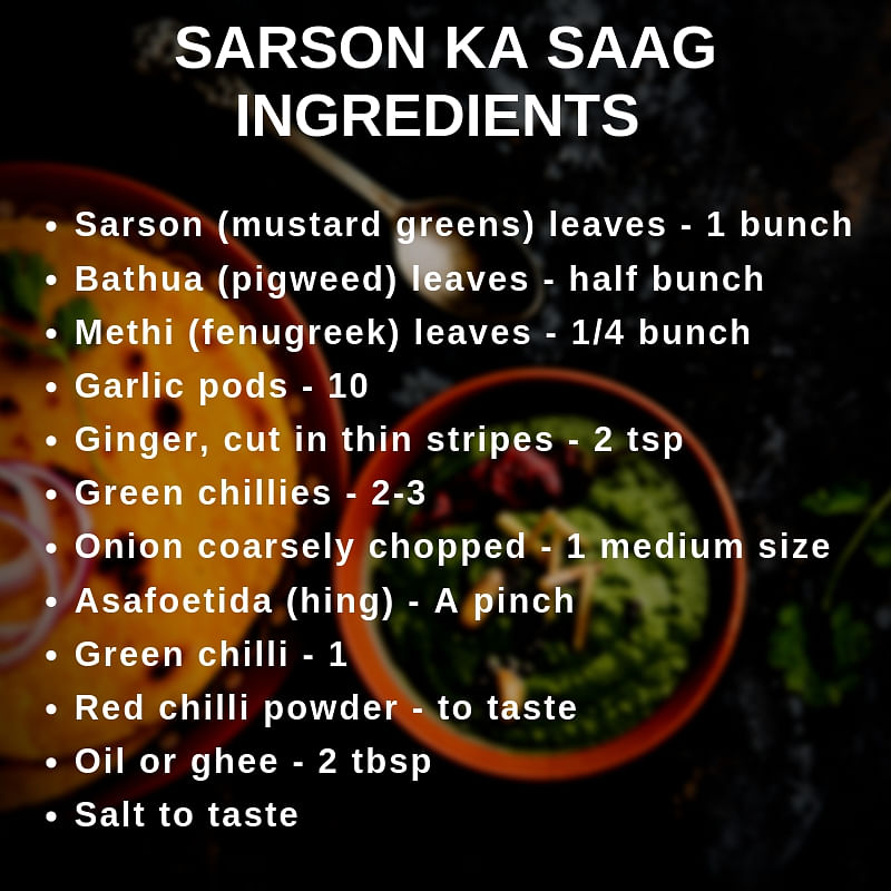 Try our yummy, nutritious sarson ka saag recipe.