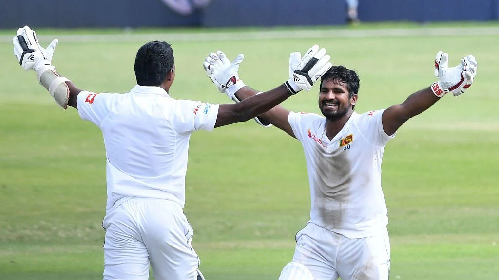 The partnership between Perera and Fernando was a record for the highest 10th-wicket partnership to win a test.