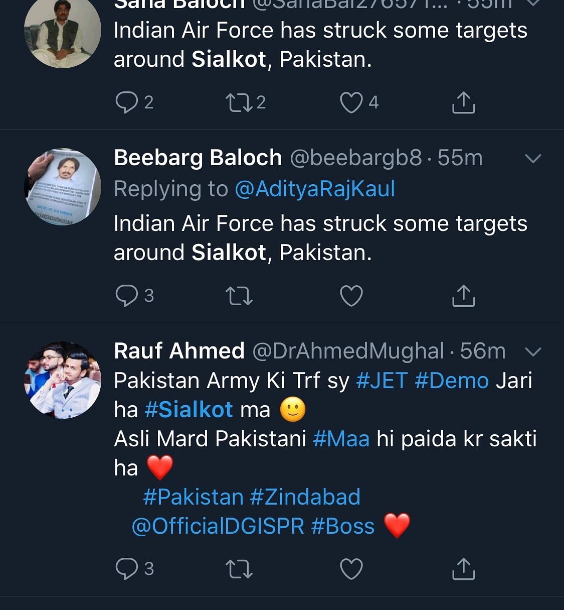 Many took to Twitter after mistaking sonic boom from Pakistan Air Force’s jets for war between India and Pakistan.