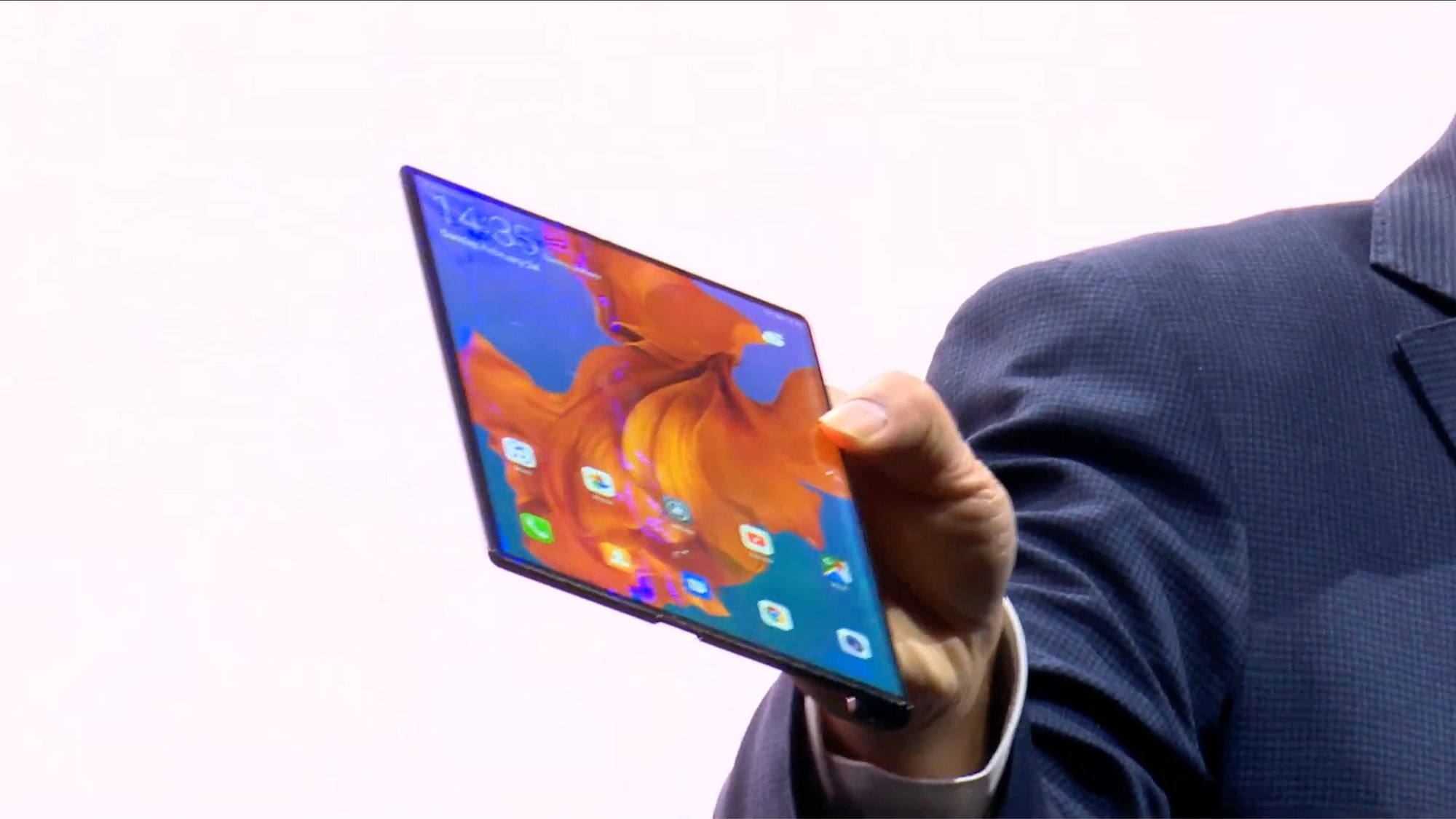 The full view display is an 8-inch screen when folded open.