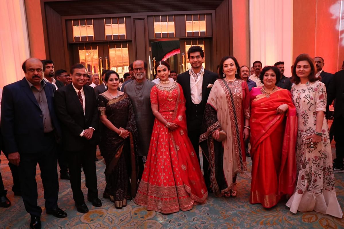 Soundarya Rajinikanth and Vishagan Vanangamudi got married in a star-studded affair at The Leela Palace in Chennai.
