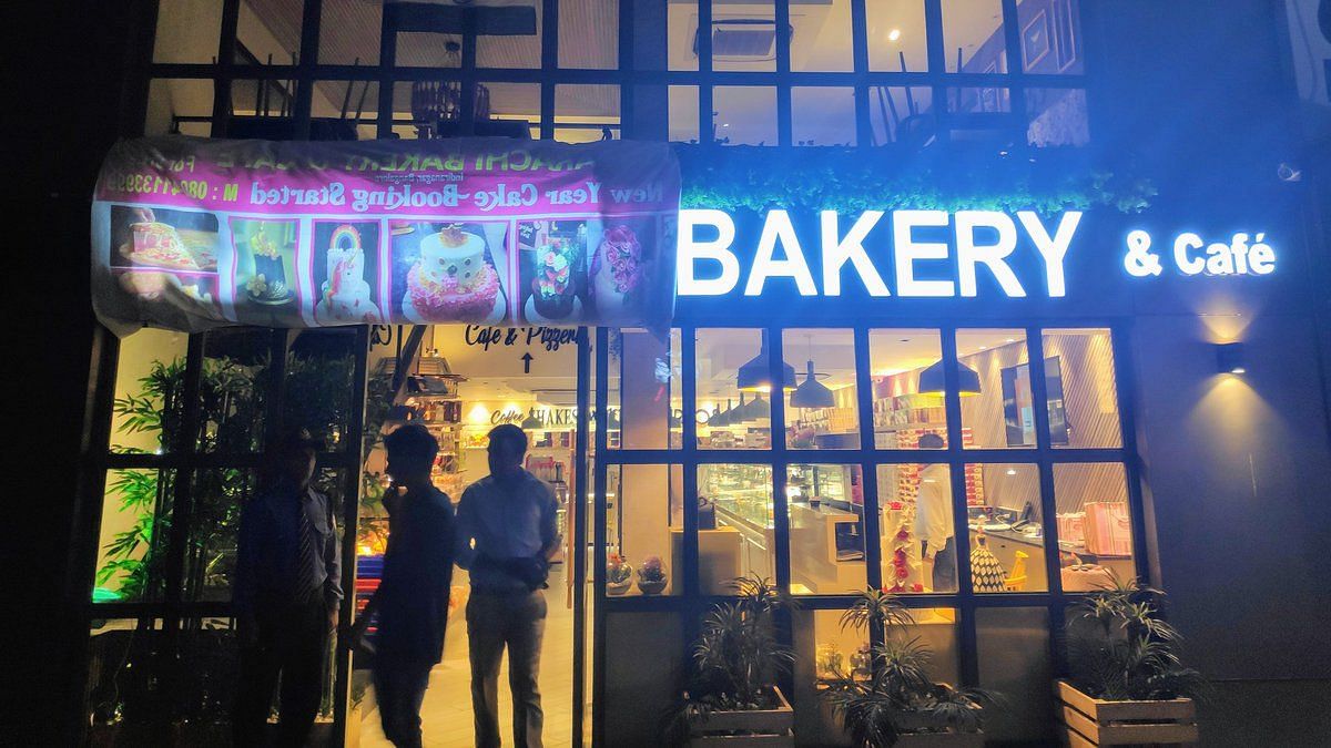 An outlet of Karachi Bakery in Bengaluru was on Friday, 22 February, forced to cover up the word ‘Karachi’ on its name board after a mob protested.