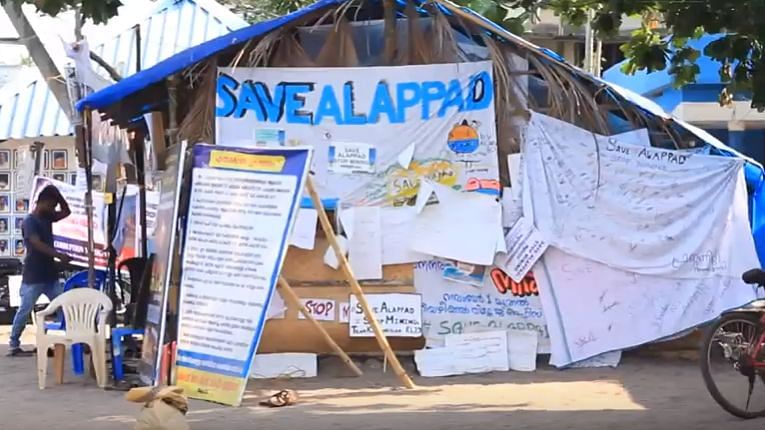 Alappad’s residents have been protesting against mining in the area.&nbsp;