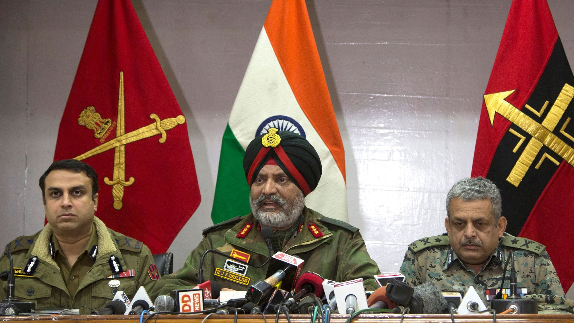 File photo of General Officer Commanding (GoC) of the Army’s Srinagar-based 15 Corps, Lt Gen KJS Dhillon.