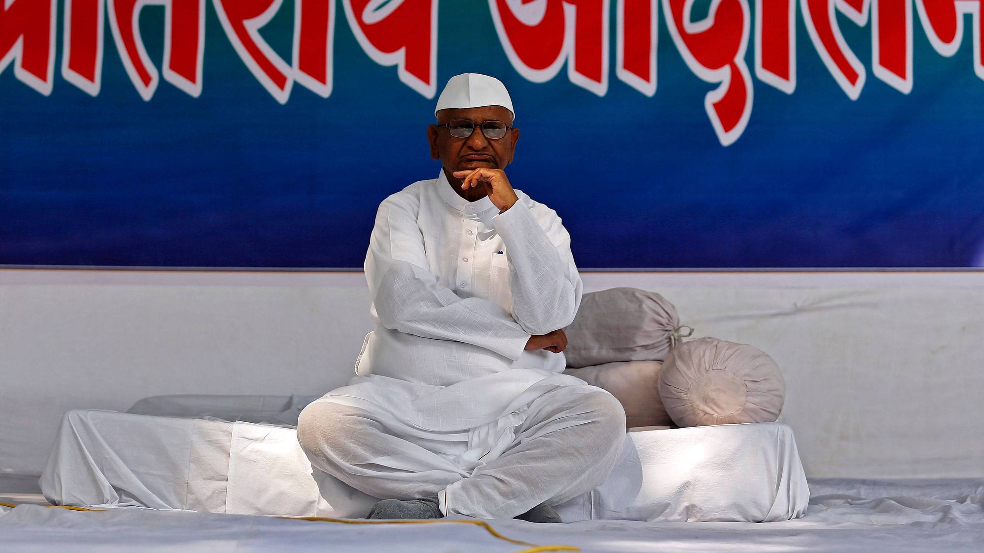 Anna Hazare has been on hunger strike in his native Ralegan Siddhi village in Ahmednagar, since Wednesday, 30 January.&nbsp;