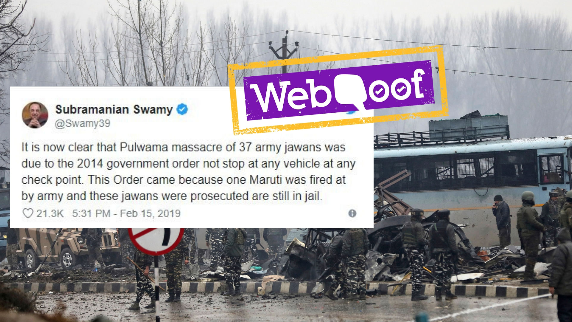 A senior officer who served in the Army in 2014 confirmed that news of the jawans being jailed is ‘fake’.