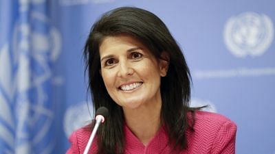 File image of US ambassador to the United Nations Nikki Haley.