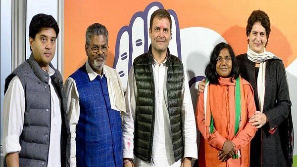 Savitri Bai Phule was welcomed into the party in presence of Congress President Rahul Gandhi and Priyanka Gandhi Vadra.