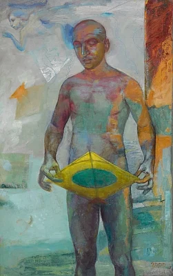 Anupam Sud, Untitled (Man with Kite). (Photo Courtesy: Sotheby