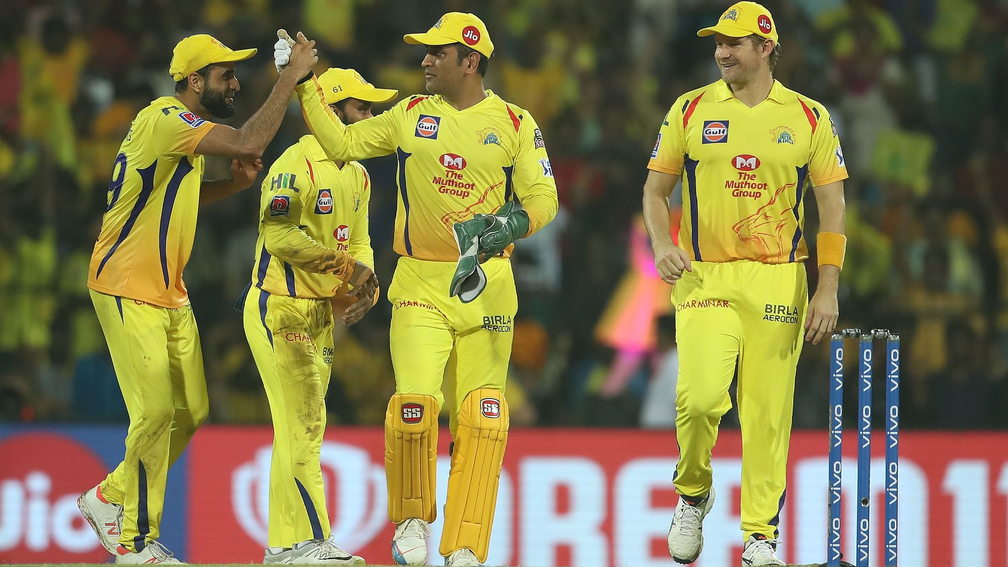 With this win, Chennai Super Kings go to the top of the table of IPL 2019.