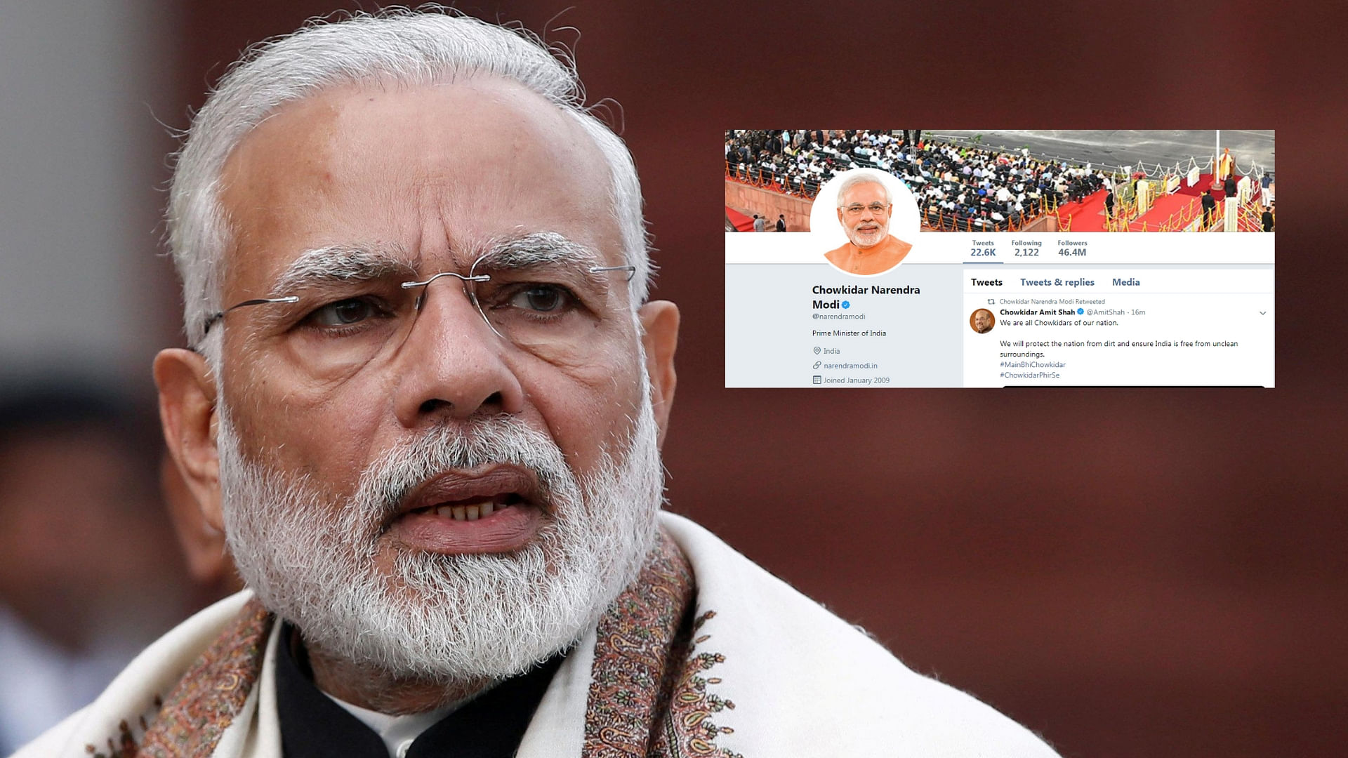 PM Narendra Modi along with other leaders changed his Twitter name to ‘Chowkidar Narendra Modi’.