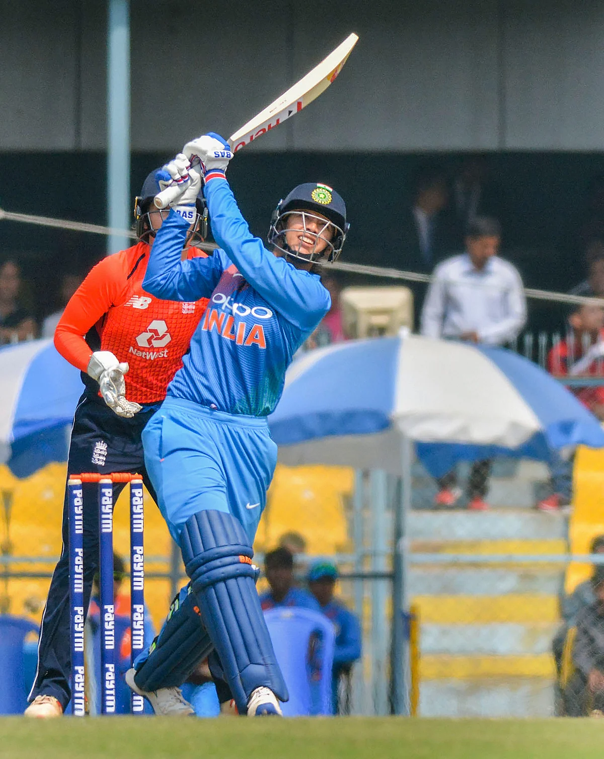 Smriti Mandhana’s wicket was important for England as the opener had powered India to 24 for no loss in 2.3 overs.