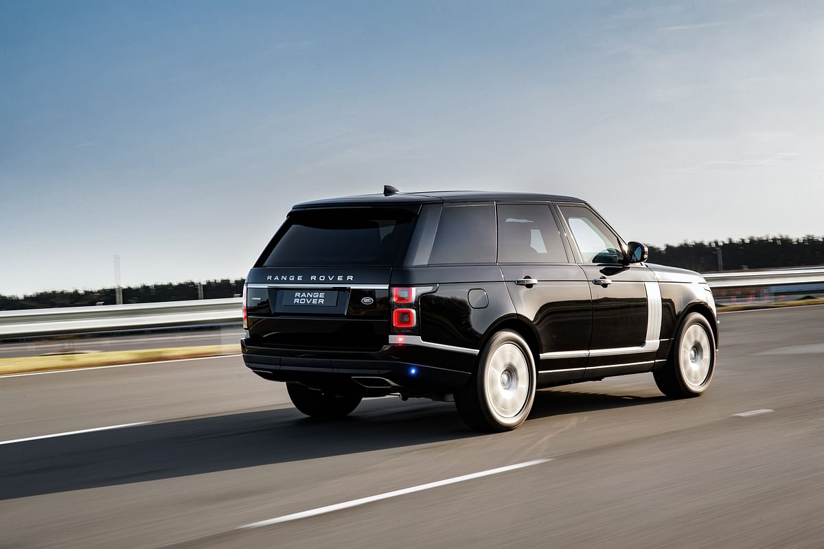 The Range Rover Sentinel can withstand bullets and blasts from unconventional explosive devices too. 
