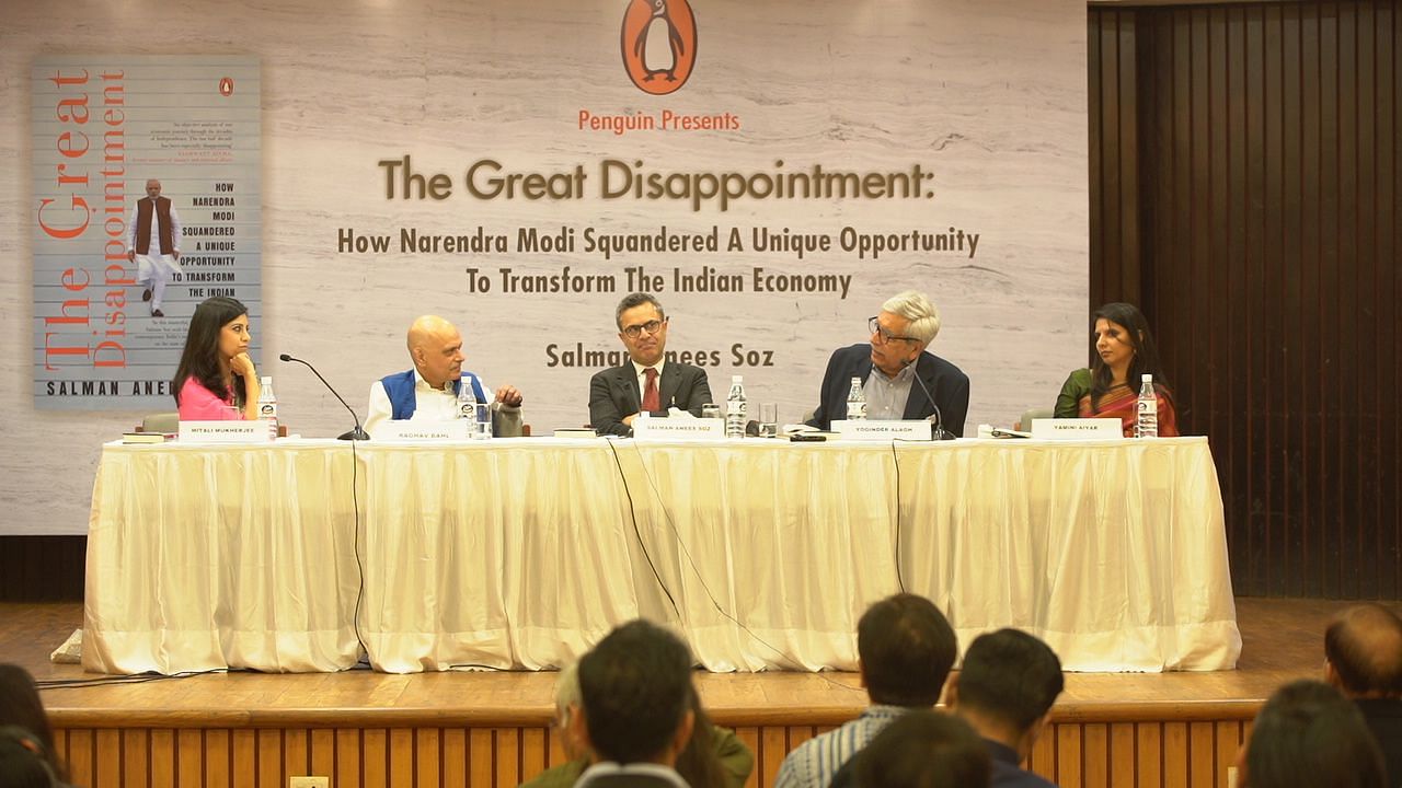 Salman Anees Soz’s book “The Great Disappointment” argues how PM Modi missed an opportunity to change the economy.