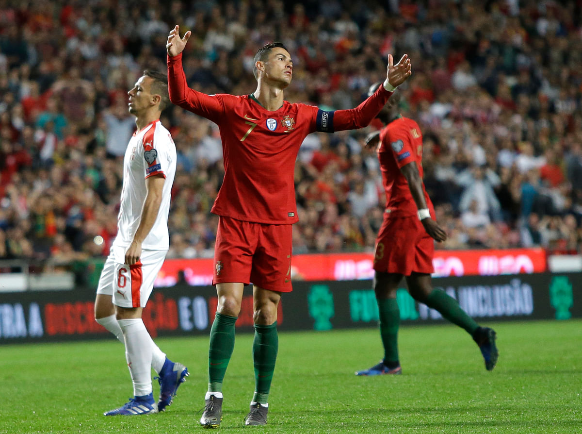 Team doctors said Ronaldo will undergo tests, but the star forward was not too concerned.