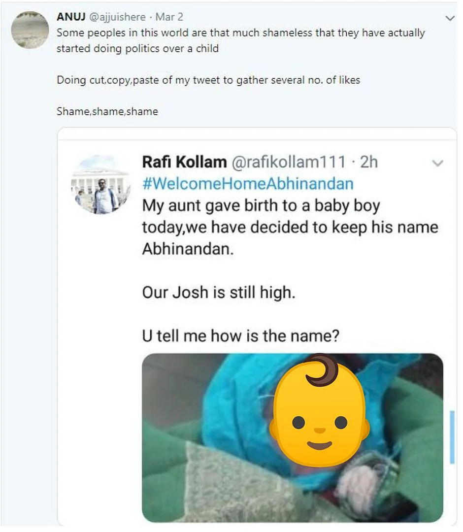 Anuj calling out viral tweets