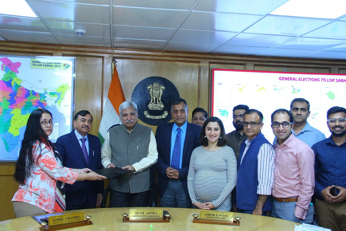 A meeting of Election Commission of India officials with representatives of major social media and texting platforms on Wednesday, 20 March.