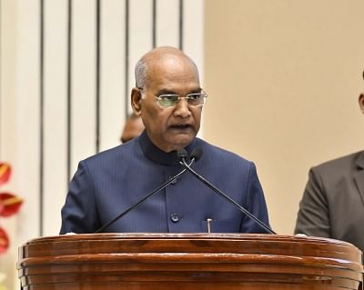 New Delhi: President Ram Nath Kovind addresses at the Swachh Survekshan Awards 2019, in New Delhi, on March 6, 2019. (Photo: IANS/PIB)