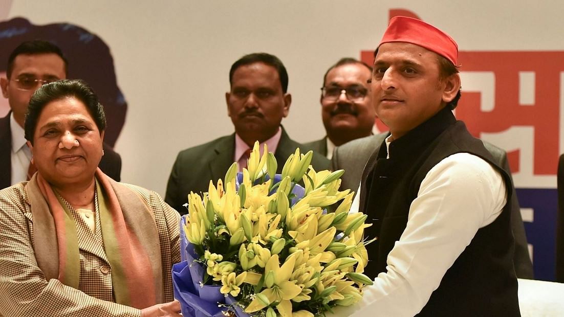 File photo of Mayawati and Akhilesh Yadav.