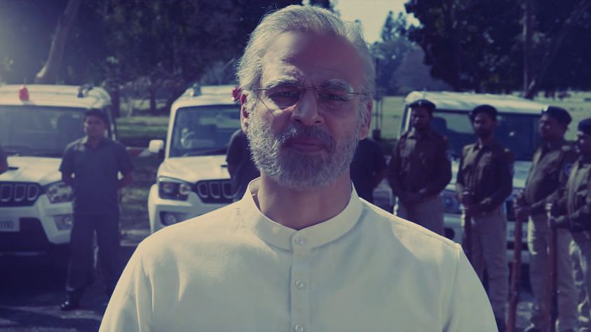 Vivek Oberoi as Narendra Modi in the film <i>PM Narendra Modi.</i>
