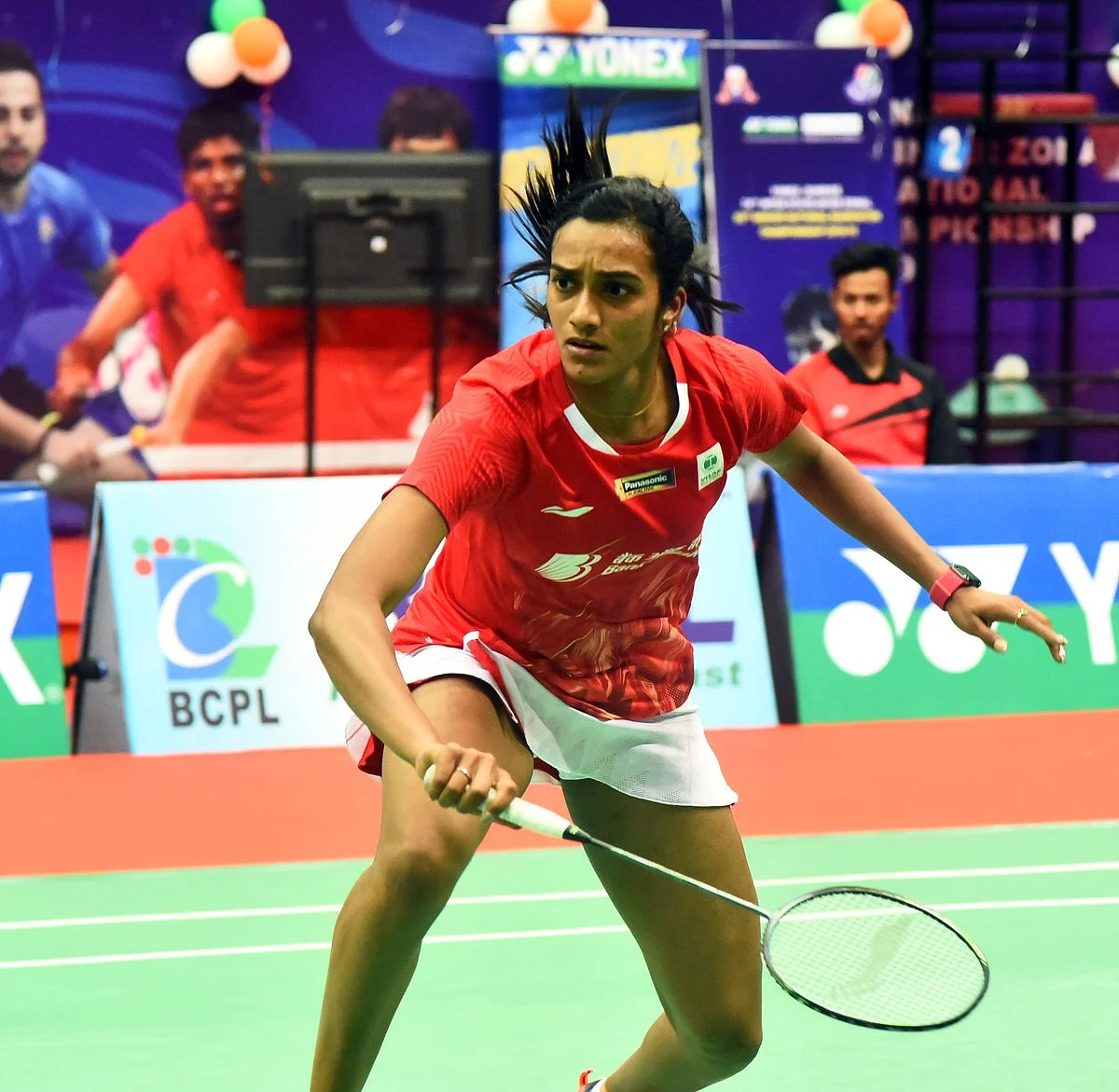 PV Sindhu in action during her first round defeat at the All England Championships 2019 against South Korea’s Sung Ji Hyun.