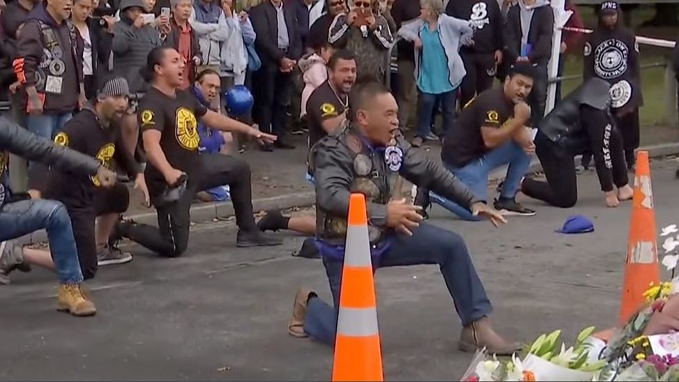 A New Zealand biker gang performs Haka in solidarity with the victims of Christchurch terror attack.
