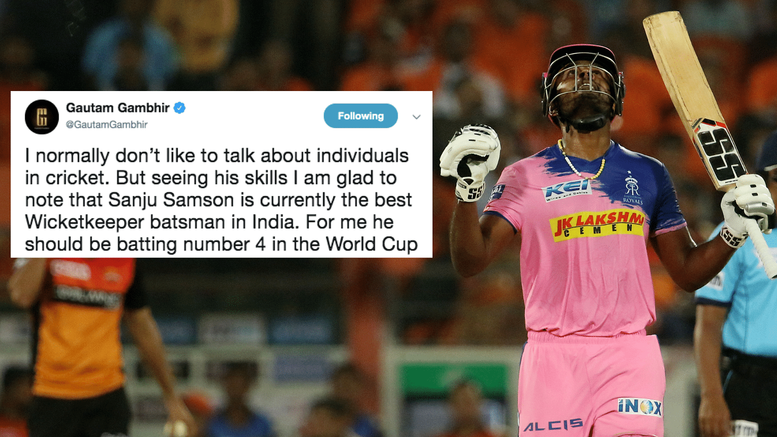 Samson scored his second IPL ton, his first for Rajasthan Royals.&nbsp;