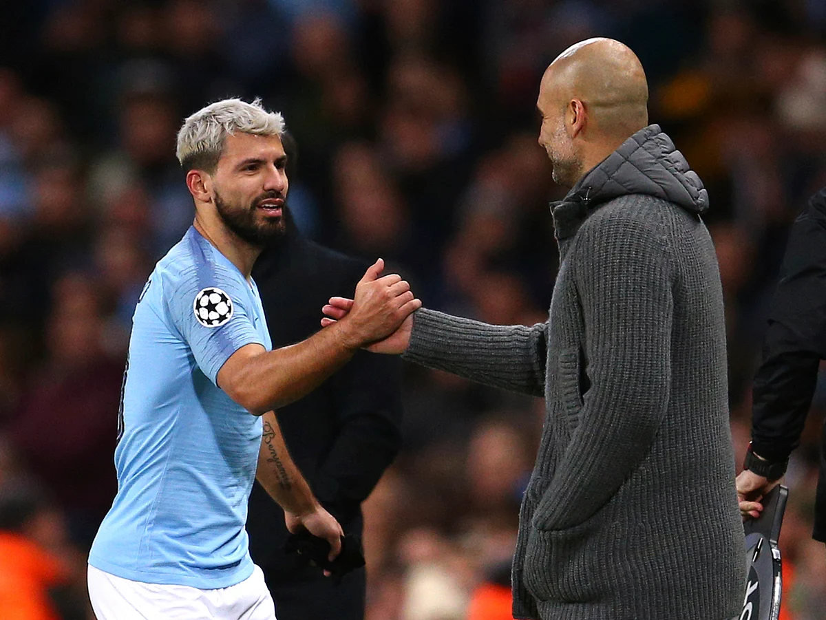 Sergio Aguero chipped home a 35th-minute penalty to make it 1-0 in the second leg at Etihad Stadium.