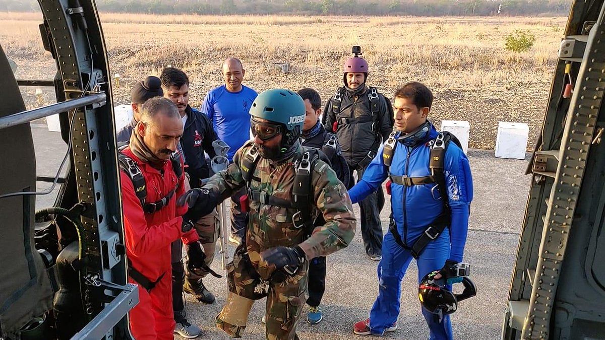 The skydive was conducted in Nashik alongside a team of Army’s Additional Directorate General of Public Information.