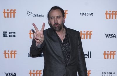 TORONTO, Sept. 10, 2017 (Xinhua) -- Actor Nicolas Cage attends the world premiere of the film "Mom and Dad" at Ryerson Theatre during the 2017 Toronto International Film Festival in Toronto, Canada, Sept. 9, 2017. (Xinhua/Zou Zheng/IANS)