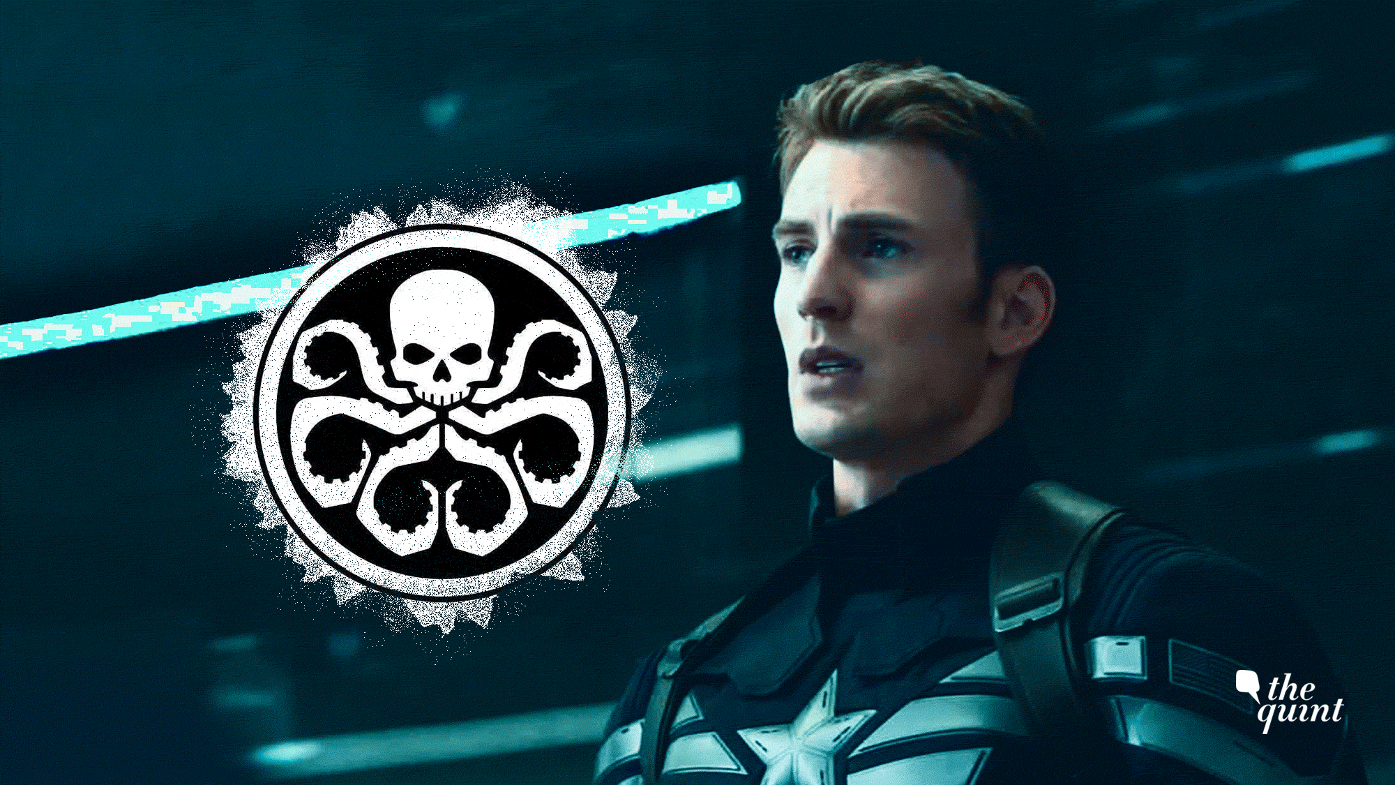 Captain America looks on in horror as the income tax department reveals itself to be the latest iteration of Hydra.
