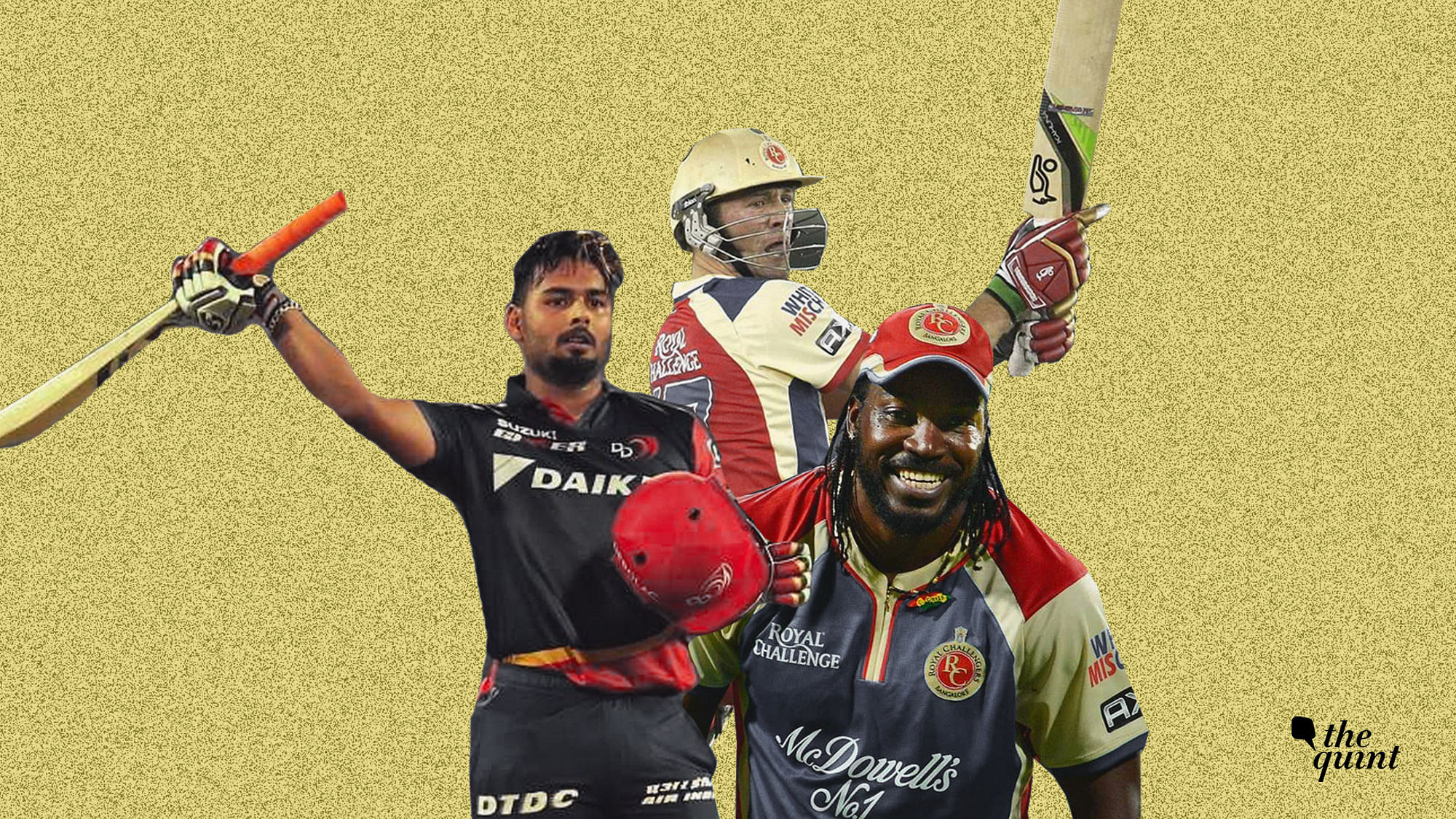 Chris Gayle, AB de Villiers and Rishabh Pant are among the cricketers with the highest scores in IPL.