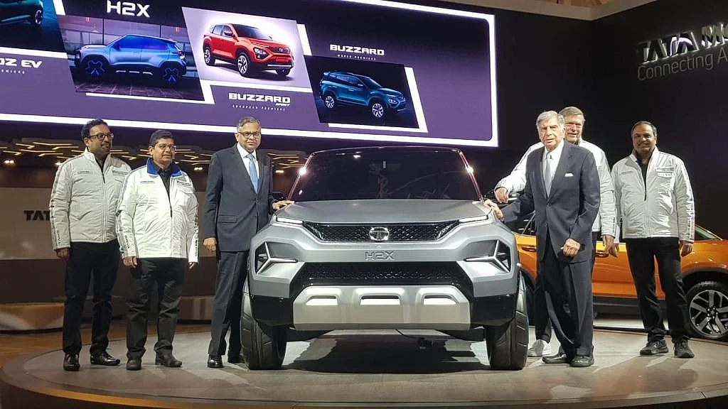 The Tata H2X is a two-door compact SUV concept.
