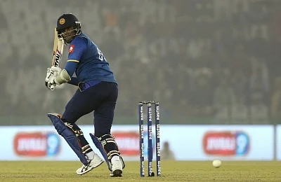 Angelo Mathews. (Photo: Surjeet Yadav/IANS)