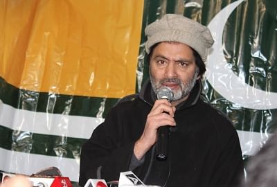 Jammu Kashmir Liberation Front (JKLF) chief Yasin Malik. (Photo: IANS)