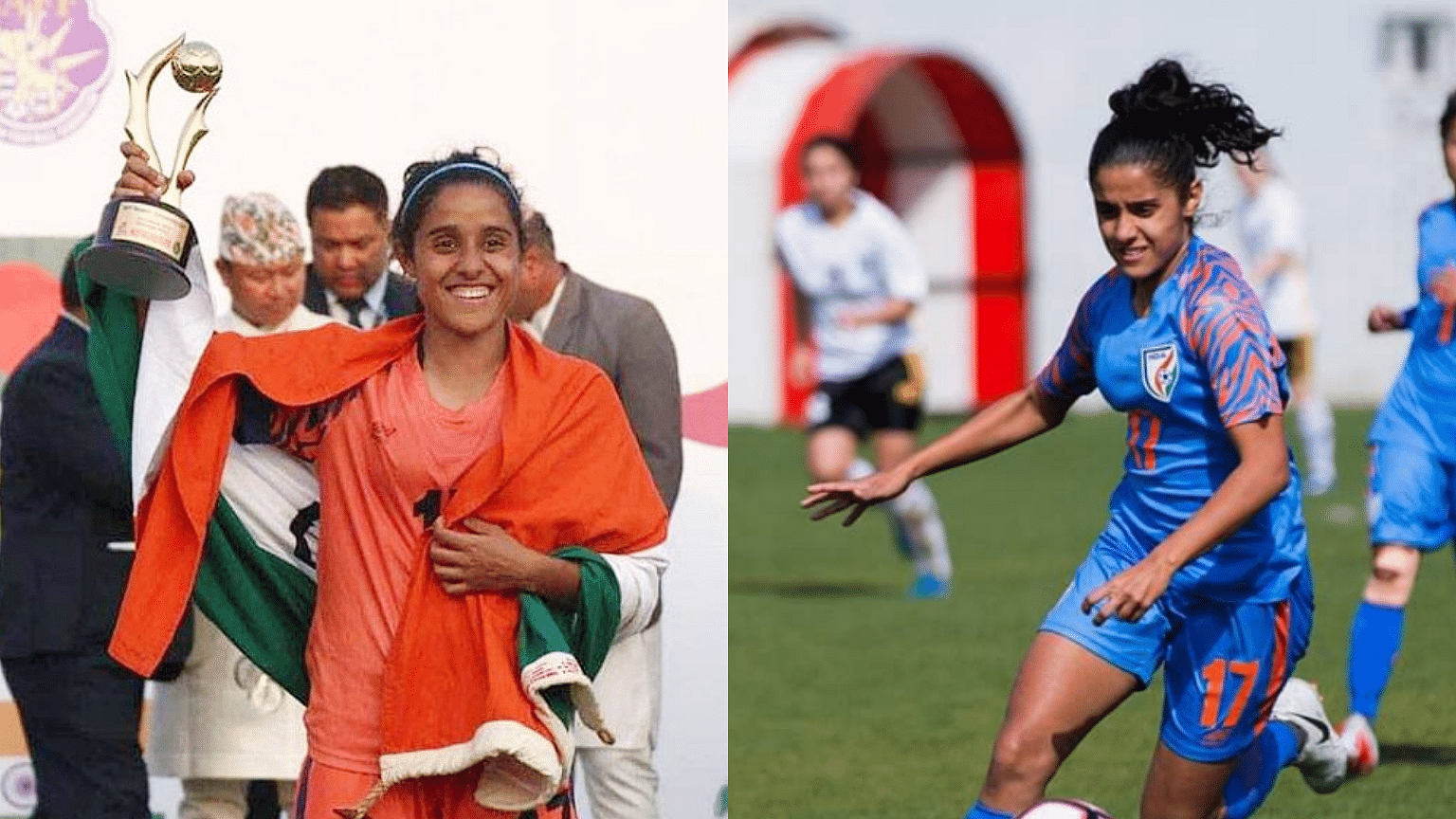Dalima Chhibber was named the Most Valuable Player of the SAFF Women’s Championship.